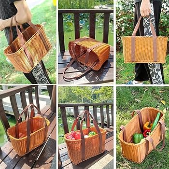 【カゴバック（大）】カゴバック ピクニックバック カゴ 物入れ 大きなカゴバッグ ☆ ピクニックバッグ ☆ マルシェバッグ